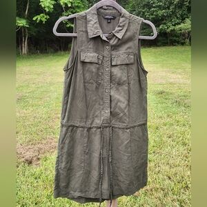 Banana Republic Sleeveless Khaki Utility Romper 2